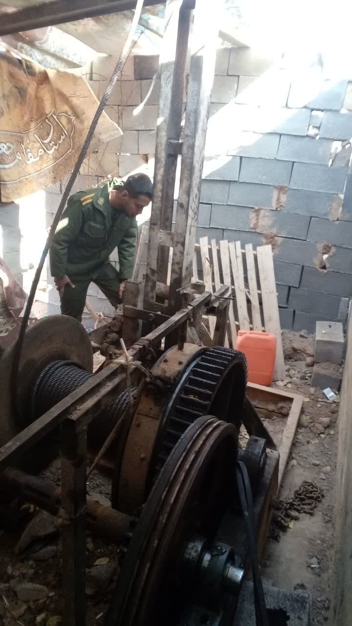 توقیف یک دستگاه حفاری غیر مجاز آب در روستای ده بالا